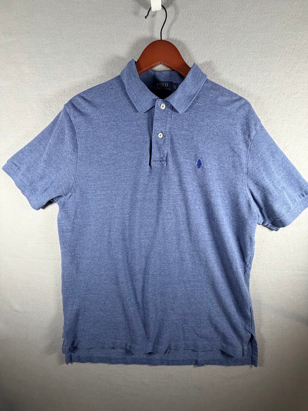 POLO RALPH LAUREN CLASSIC FIT POLO SHIRT MEN’S XL BLUE HEATHER